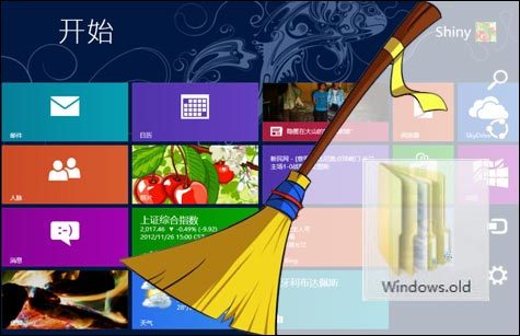 清除Win8升級后系統(tǒng)盤windows.old文件夾中的老舊系統(tǒng)備份文件
